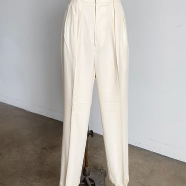Vintage Ralph Lauren Cream Trousers, Made in the USA, 27