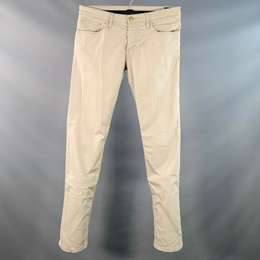 EMPORIO ARMANI Size 33 Beige Cotton Blend Slim Straight Button Fly Casual Pants