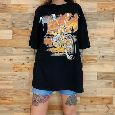 1995 Vintage Easyriders Iron Sunrise Biker Shirt 