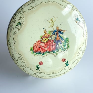 Vintage Romantic Metal Tin