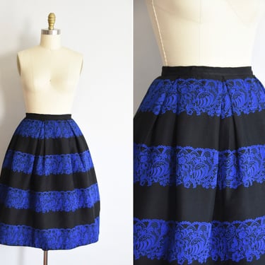 1950s Autumn Blues skirt 