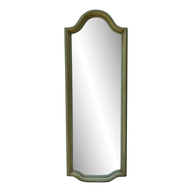 COMING SOON - Vintage Olive Green Scalloped Mirror by Butler