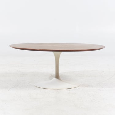 Eero Saarinen for Knoll Mid Century Tulip Walnut Coffee Table - mcm 