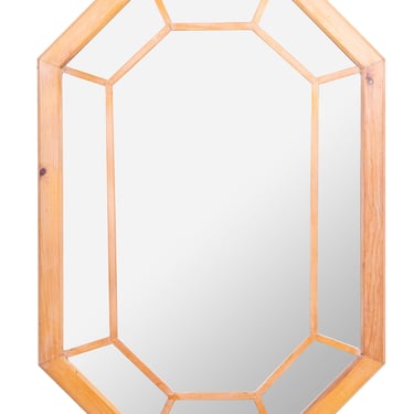 Carvers Guild Stripped Pine Octogan Mirror