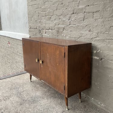 Vintage Pine Peg Leg Cabinet