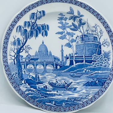 Vintage Spode Blue Room Collection Traditions Series “Rome” Dinner Plate 10 3/8”- Excellent 