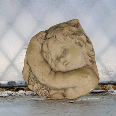 Cherub Relief Wall Plaque
