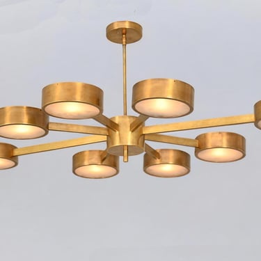 8 Arms ARREDOLUCE SPIDER STYLE Brass chandelier 