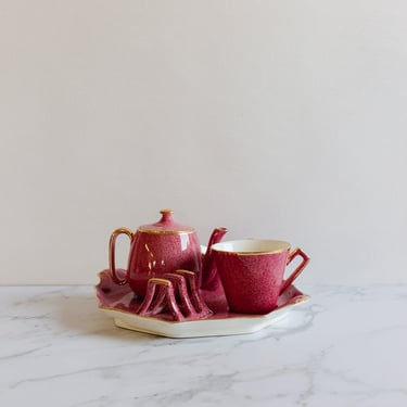 royal winton grimwades pink breakfast set