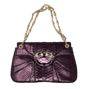 Gucci Snakeskin Purple Chain Bag