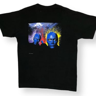 Vintage 90s Blue Man Group “Live At Luxor” Double Sided Band & Music T-Shirt Size Medium/Large 
