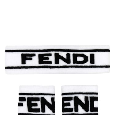 Fendi Man White Terry Fabric Tennis Set