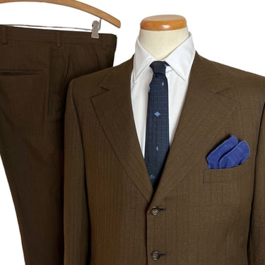 Vintage 1970s HART SCHAFFNER MARX 2pc Wool Flannel Suit ~ 40 Short ~ jacket / pants ~ Preppy / Ivy Style / Trad / Mod 