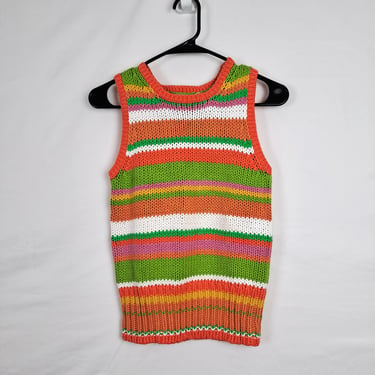 Vintage 90s / 2000s Rainbow Sweater Tank 