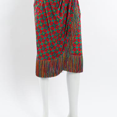 1990 A/W Geo Rainbow Fringe Skirt