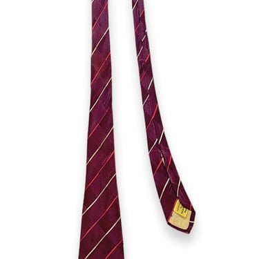 Vintage 1930s HABAND Striped/Argyle Necktie ~ Art Deco / Rockabilly / Swing ~ Neck Tie / Cravat ~ 