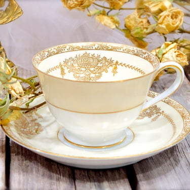 VINTAGE: 1940s - Penelope by Nortike Cup and Saucer Set - Japan - Replacement, Collecting, Display, Entertaining - SKU 27-D-00032504 