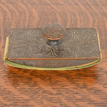 Tiffany Studios New York ‘Zodiac’ Bronze Rocker Blotter, Circa 1910