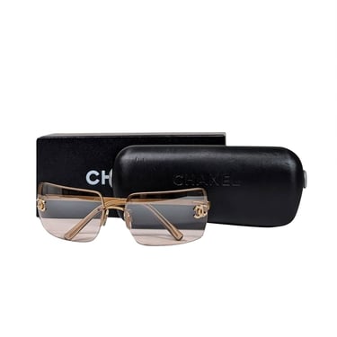 Chanel - Gold Frameless Sunglasses