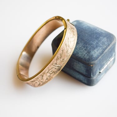 Antique Victorian Gold-fill Bangle Bracelet 