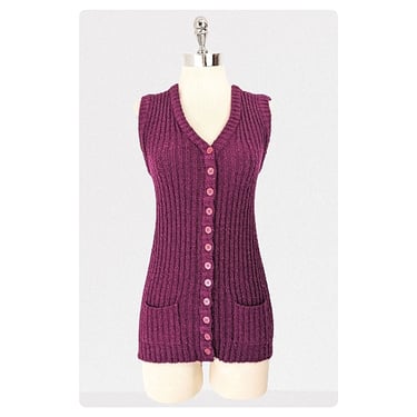 vintage 60's sweater vest (Size: S)