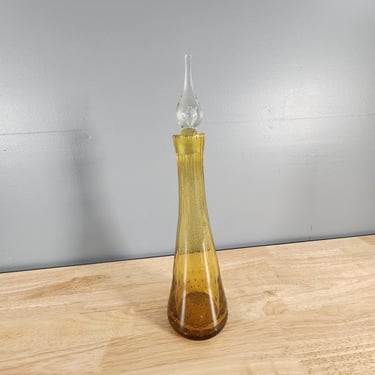 Mid Century Blenko Decanter Glass Vase 15.5