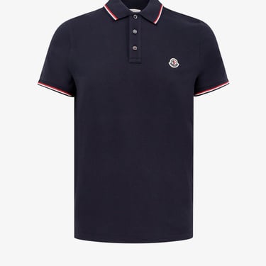 Moncler Man Polo Shirt Man Grey Polo Shirts