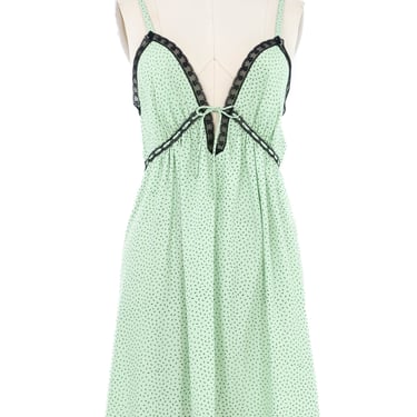 Christian Dior Dot Printed Slip Dress