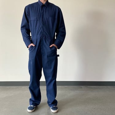 Vintage Navy Blue Coveralls 