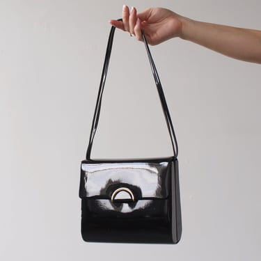 Vintage Glossy Structured Purse