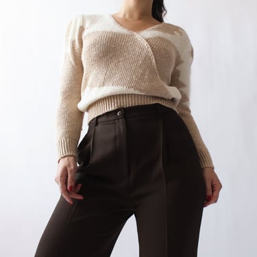 Vintage Latte Angora Sweater