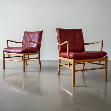 P. Jeppesen Model OW149 Pair of Oak Armchairs Designed by Ole Wanscher - #A1782