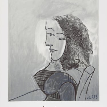 Buste de Femme aux Cheveux Bouchles by Pablo Picasso, Marina Picasso Estate Poster 