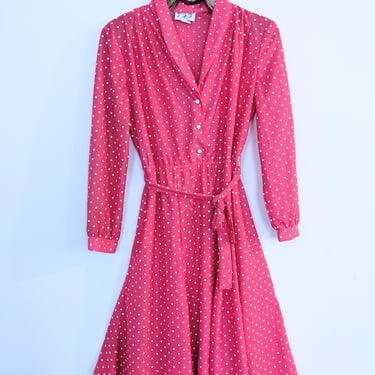 Pink Polka-dot Vintage Dress