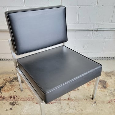 Mid Century Steel Framed Side Chair