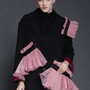 Detachable Tulle Ruffle Jacket