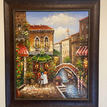 Venice Italy- Original oil Painting on Canvas , Signed 