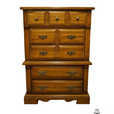High End Rustic Colonial Style Maple 38" Chest on Chest 6455-41 