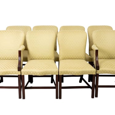 Set of Eight Mahogany Dining Chairs