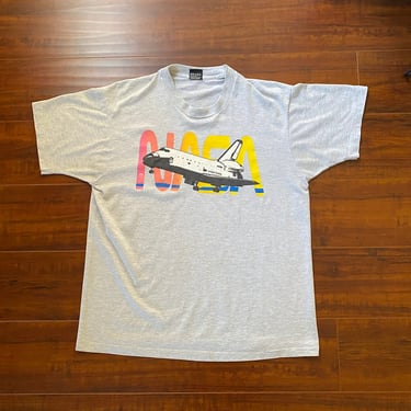 Vintage 1990’s NASA Grey T-shirt Retro 90s 