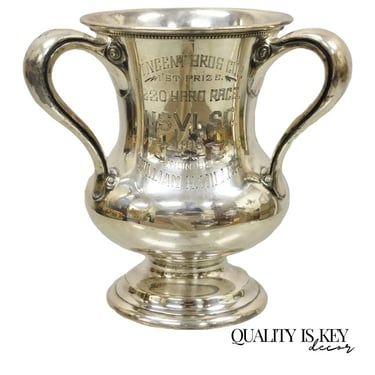 Wallace Brothers Silver Plated Three Handle Trophy Loving Cup Award 1st Prize