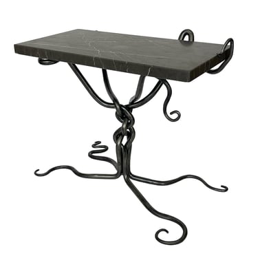 Sculptural Forged Steel End / Side Table