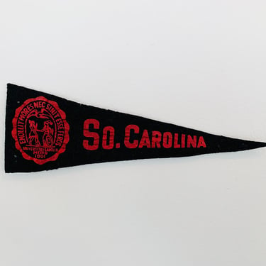 Vintage University of South Carolina Mini 9 inch Pennant 