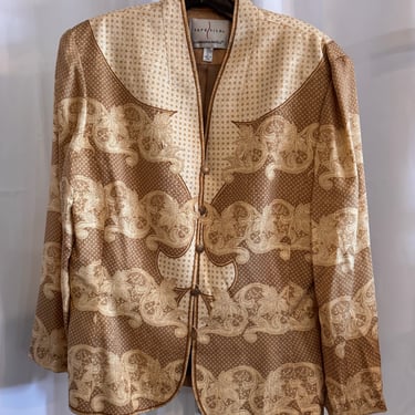 1980s Bronze Silk Jacket