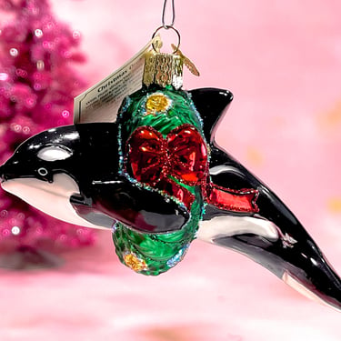 VINTAGE: Fish Glass Ornament -  Old World Christmas - Holiday Christmas - Fishing - Mercury Ornament - SKU 30-402-00031484 