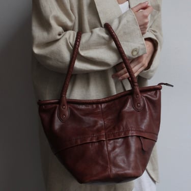 Lovely Cole Haan Cocoa Leather Bag