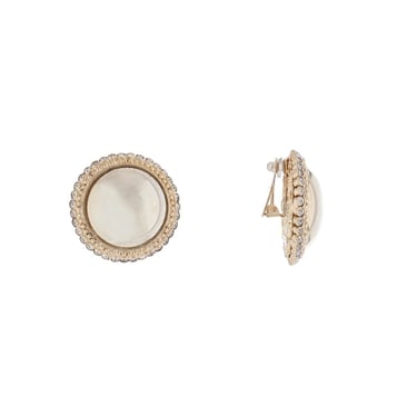 Alessandra Rich Boule Earrings With Golden Crystals Women