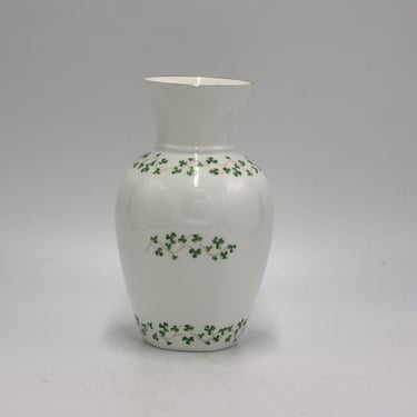 vintage Royal Tara shamroch vase bone china handmade in Galway 
