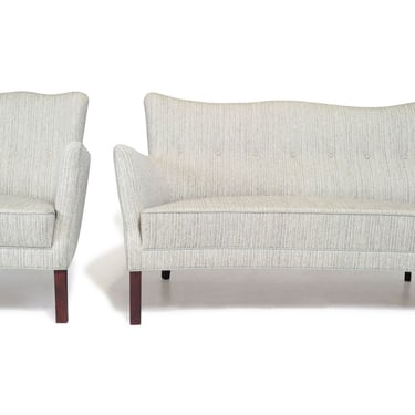 1960's Danish Sofa and Lounge Chair Set