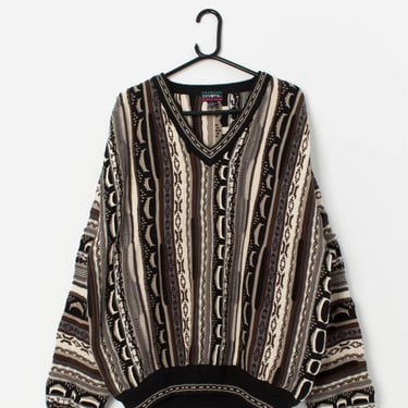 Vintage 90s Coogi style jumper by Divots - XL / 2XL 